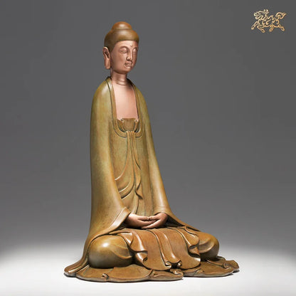 Asia Thailand home altar high grade decorative buddha statue efficacious Talisman buddha BLESS family safe health bronze statue