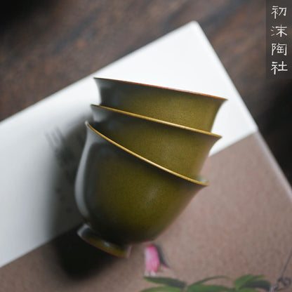 At the beginning of foam at the end of the jingdezhen tea masters cup tea chicken ceramic cups large single cylinder cup