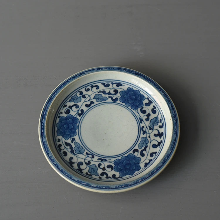 At the beginning of the jingdezhen ceramic foam mud manual under glaze blue and white tureen three bowl of dry tea bowl