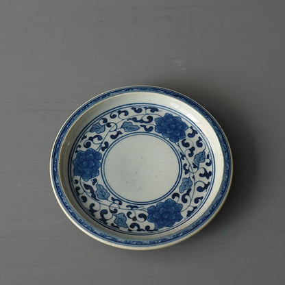 At the beginning of the jingdezhen ceramic foam mud manual under glaze blue and white tureen three bowl of dry tea bowl