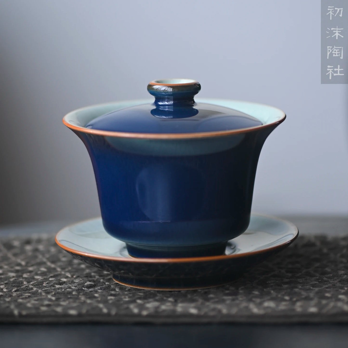 At the beginning of the manual spray your kiln ji blue it tureen ceramic cups kung fu tea tea bowl cover sample tea cup