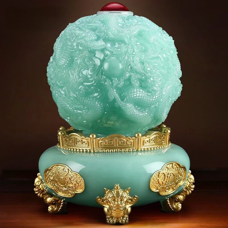 Attract Wealth Dragon Nine Turns Qiankun Tripod Ornaments Tripod Home Living Room Store Opening Gift