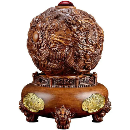 Attract Wealth Dragon Nine Turns Qiankun Tripod Ornaments Tripod Home Living Room Store Opening Gift