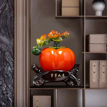 Auspicious Everything Goes Smoothly Persimmon Ornaments Attract Wealth Living Room Wine Cabinet Decorations Housewarming Gifts