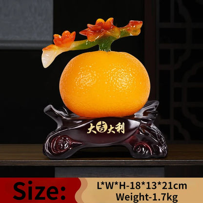 Auspicious Everything Goes Smoothly Persimmon Ornaments Attract Wealth Living Room Wine Cabinet Decorations Housewarming Gifts