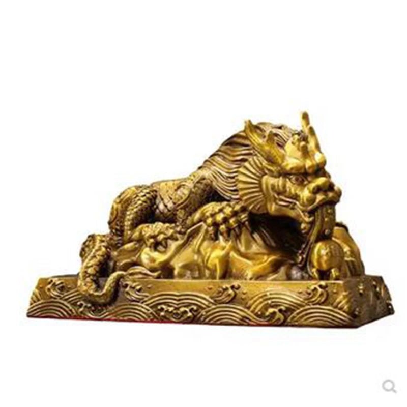 Auspicious Water Avoiding Beast Wealth Blessing Living Room Home Copper Decoration Office Store Decoration