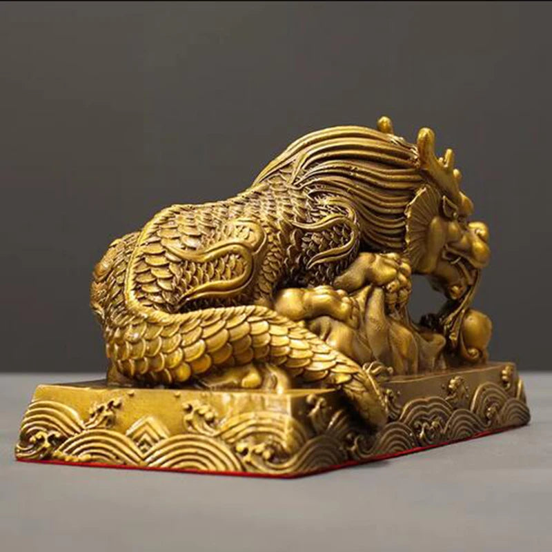 Auspicious Water Avoiding Beast Wealth Blessing Living Room Home Copper Decoration Office Store Decoration