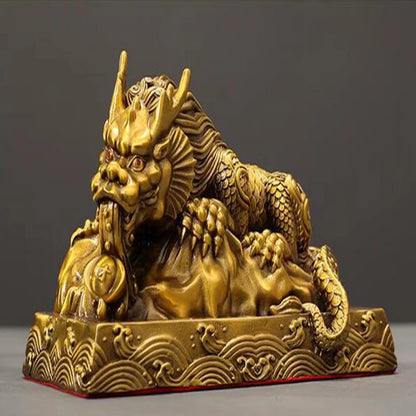 Auspicious Water Avoiding Beast Wealth Blessing Living Room Home Copper Decoration Office Store Decoration