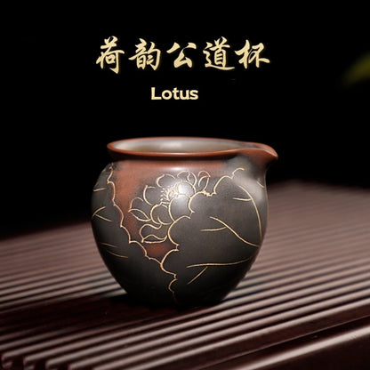 Authentic Qinzhou Ceramic nixing Tao Gongdao Cup(Not Yixing Clay)Handmade teacup for Puer oolong Kung Fu Cha Gift For Festival