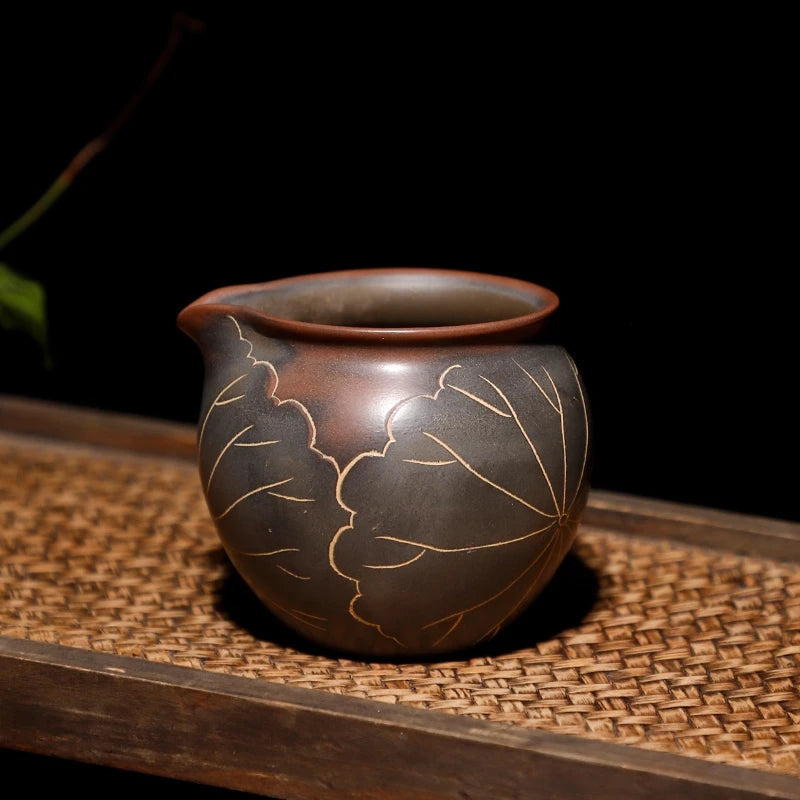 Authentic Qinzhou Ceramic nixing Tao Gongdao Cup(Not Yixing Clay)Handmade teacup for Puer oolong Kung Fu Cha Gift For Festival