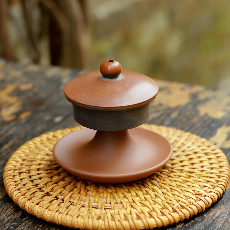 Authentic Qinzhou Ceramic nixing Tao Lip Place (Not Yixing Clay)Handmade teaset for Puer oolong Kung Fu Cha Gift For Festival
