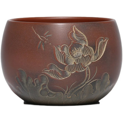 Authentic Qinzhou Ceramic nixing Tao Master cup(Not Yixing Clay)Handmade teacup for Puer oolong Kung Fu Cha Gift For Festival