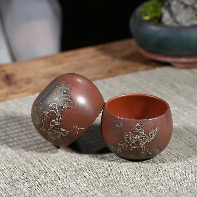 Authentic Qinzhou Ceramic nixing Tao Master cup(Not Yixing Clay)Handmade teacup for Puer oolong Kung Fu Cha Gift For Festival