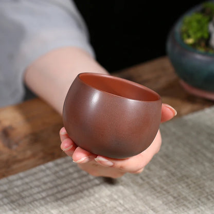 Authentic Qinzhou Ceramic nixing Tao Master cup(Not Yixing Clay)Handmade teacup for Puer oolong Kung Fu Cha Gift For Festival