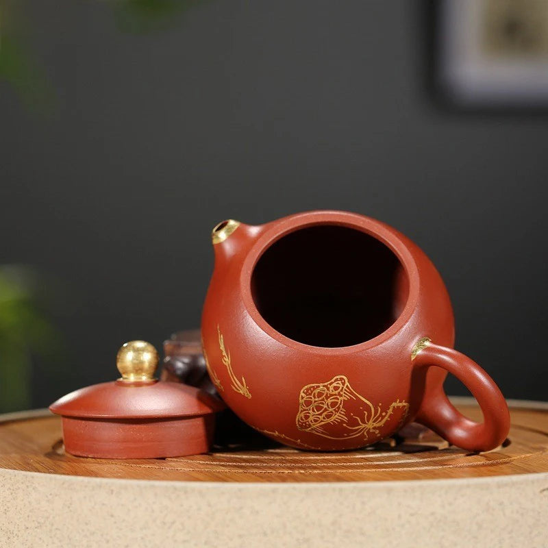 Authentic Raw Ore Dahongpao Xishi Tea Pot Chinese Yixing Purple Clay Teapot Household Handmade Tea Maker Tradition Tea Sets 90ml