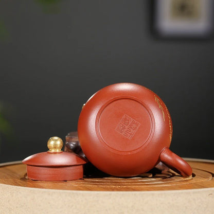 Authentic Raw Ore Dahongpao Xishi Tea Pot Chinese Yixing Purple Clay Teapot Household Handmade Tea Maker Tradition Tea Sets 90ml