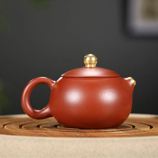 Authentic Raw Ore Dahongpao Xishi Tea Pot Chinese Yixing Purple Clay Teapot Household Handmade Tea Maker Tradition Tea Sets 90ml