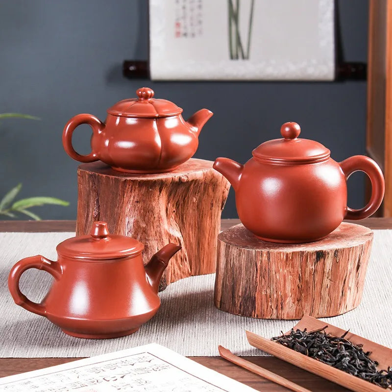 Authentic Tea Pot Drinkware Purple Clay Teapot Kettle Raw Ore Chinese Handmade Teaware Tie Guanyin Tea Ceremony