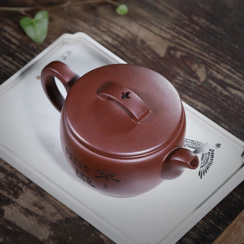 Authentic Yixing Purple Clay Pot Raw Ore Purple Clay Pure Handmade Large Capacity Famous Dai Chengguang Hanwa Kombucha Pot Sets