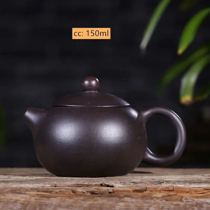 Authentic Yixing Purple Clay Teapot Dahongpao Xishi Tea Pot Handmade Ball Hole Filter Tea Infuser Household Customized Teaware