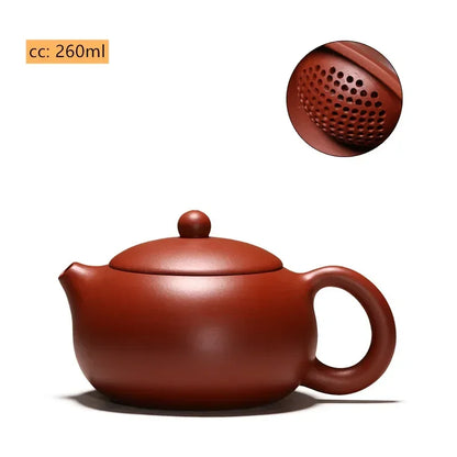 Authentic Yixing Purple Clay Teapot Dahongpao Xishi Tea Pot Handmade Ball Hole Filter Tea Infuser Household Customized Teaware