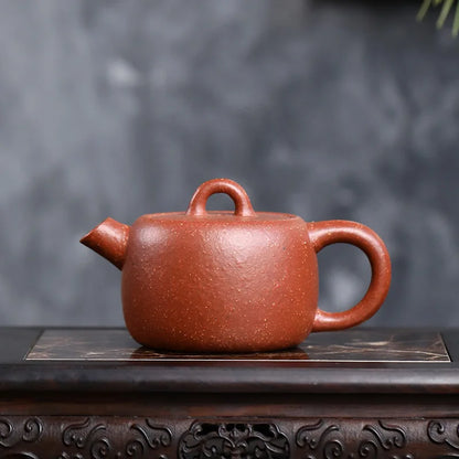 Authentic Yixing Purple Clay Teapot Famous Handmade Boutique Small Capacity Tea Pot Kettle Chinese Zisha Kungfu Tea Set 120ml