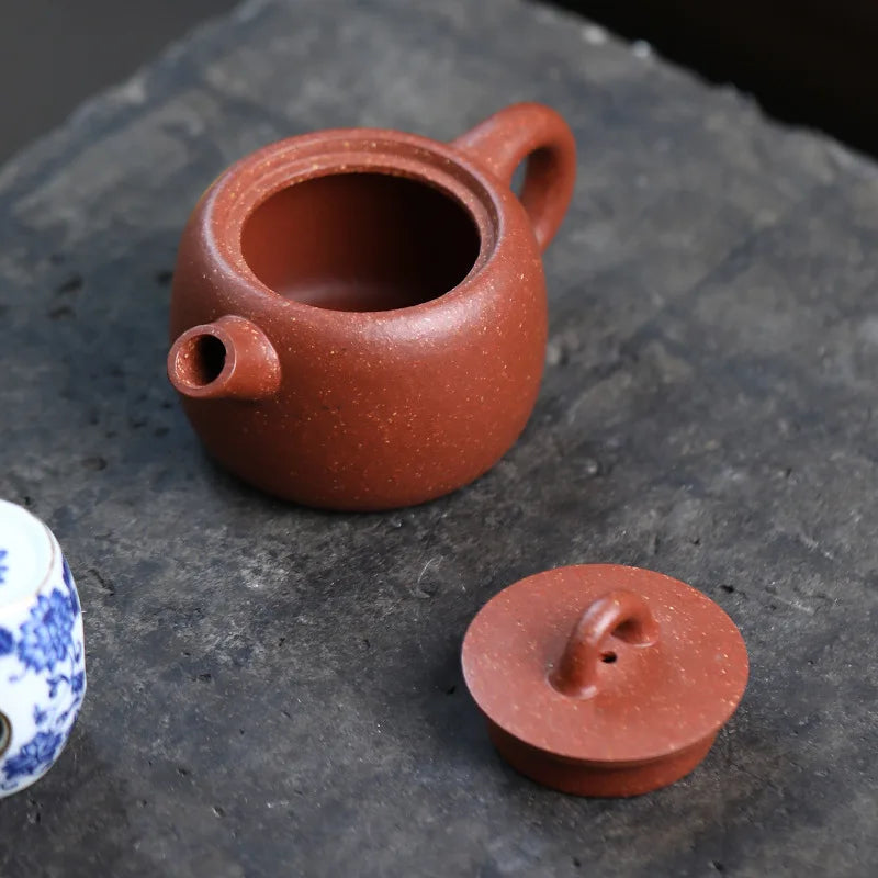 Authentic Yixing Purple Clay Teapot Famous Handmade Boutique Small Capacity Tea Pot Kettle Chinese Zisha Kungfu Tea Set 120ml