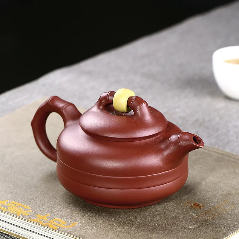 Authentic Yixing Purple Clay Teapot Famous Handmade Boutique Small Capacity Tea Pot Kettle Chinese Zisha Kungfu Tea Set 260ml