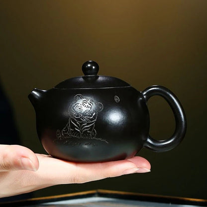 Authentic Yixing Purple Clay Teapot Famous Handmade Xishi Dahongpao Tea Pot  Chinese Zisha Kuangfu Tea Set Gifts 200ml