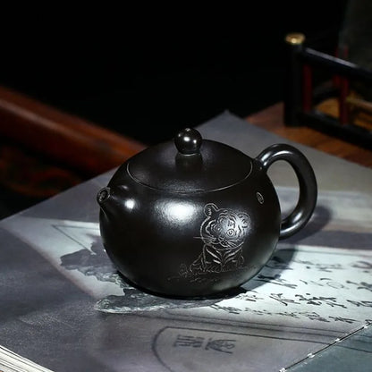 Authentic Yixing Purple Clay Teapot Famous Handmade Xishi Dahongpao Tea Pot  Chinese Zisha Kuangfu Tea Set Gifts 200ml
