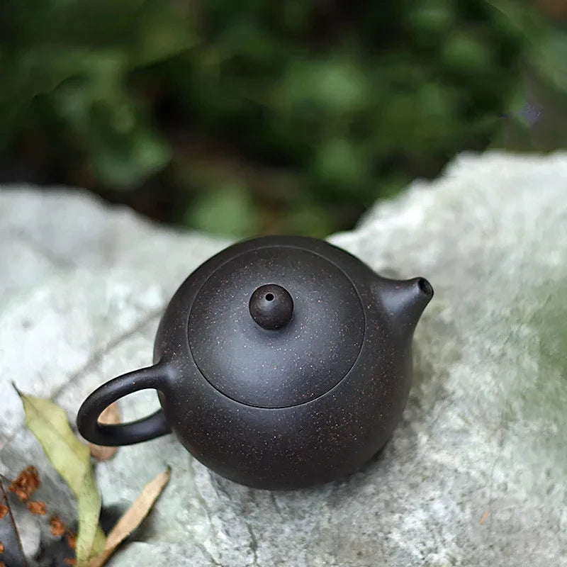 Authentic Yixing Tea Pot Purple Clay Xi Shi Pot Handmade Ore Beauty Kettle Suit Chinese Puer Black Tea Set Customized Gift 190ml