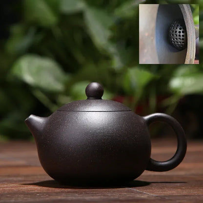 Authentic Yixing Tea Pot Purple Clay Xi Shi Pot Handmade Ore Beauty Kettle Suit Chinese Puer Black Tea Set Customized Gift 190ml