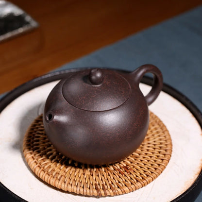 Authentic Yixing Teapot Purple Clay Xi Shi Pot Beauties Handmade Kettle Chinese Customized Tea Set Ball Hole Filter 190ml