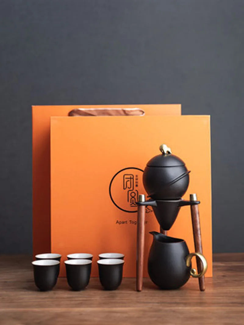 Automatic Household Tea Set, Lazy Tea Infuser, Kung Fu Tea Set, Gift Box