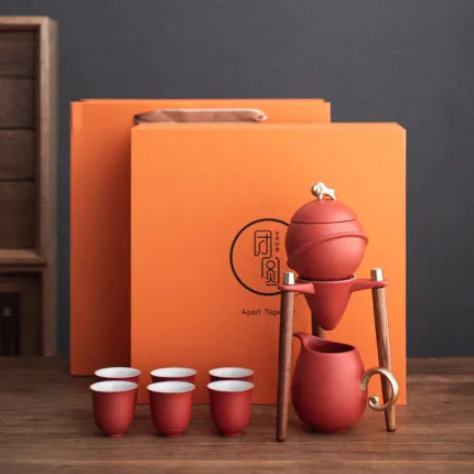 Automatic Household Tea Set, Lazy Tea Infuser, Kung Fu Tea Set, Gift Box