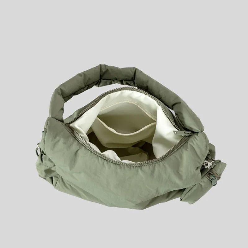 Autumn Winter Cotton-padded Commuter Handbag Large Capacity Casual All-match Shoulder Bags Women Trendy Leisure Bolsas Mujer