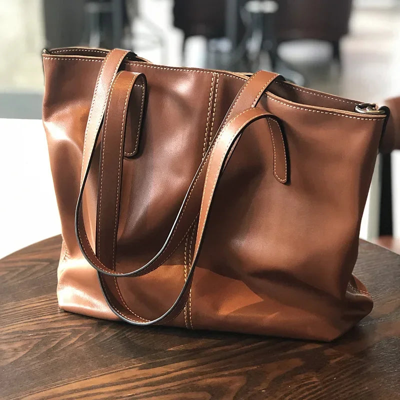 Autumn Winter Large Capacity Tote Women Shoulder Bags Simple Commuter All-match Purses Versatile Practical Luxury Bolsos Mujer