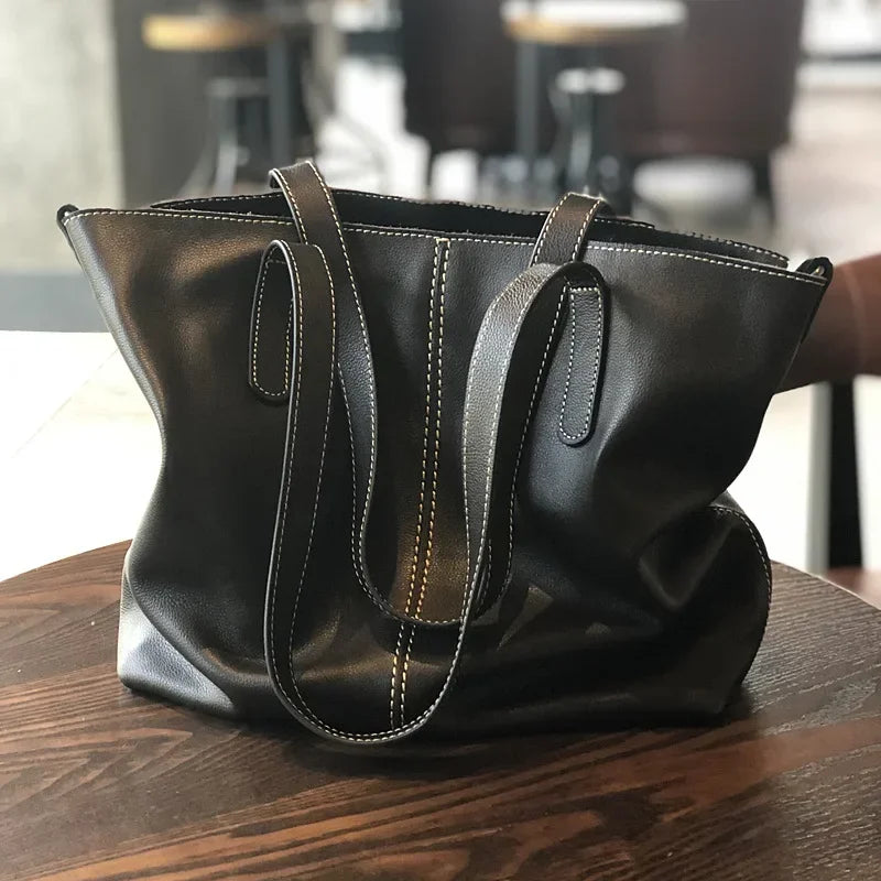 Autumn Winter Large Capacity Tote Women Shoulder Bags Simple Commuter All-match Purses Versatile Practical Luxury Bolsos Mujer