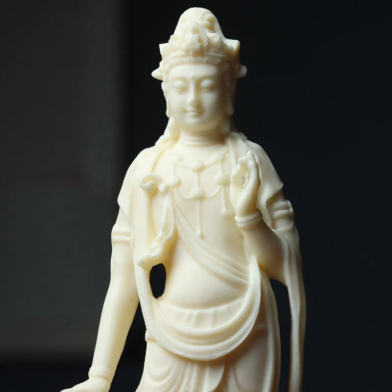 Avalokitesvara Figure Buddha Decorative Small Statue Resin sculpture Home Living Room, Room, Office Feng Shui Statues
