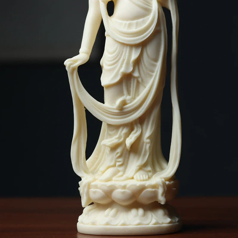 Avalokitesvara Figure Buddha Decorative Small Statue Resin sculpture Home Living Room, Room, Office Feng Shui Statues