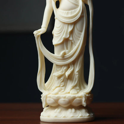 Avalokitesvara Figure Buddha Decorative Small Statue Resin sculpture Home Living Room, Room, Office Feng Shui Statues