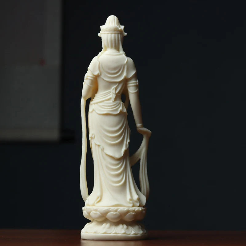 Avalokitesvara Figure Buddha Decorative Small Statue Resin sculpture Home Living Room, Room, Office Feng Shui Statues