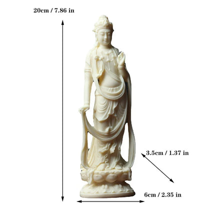 Avalokitesvara Figure Buddha Decorative Small Statue Resin sculpture Home Living Room, Room, Office Feng Shui Statues