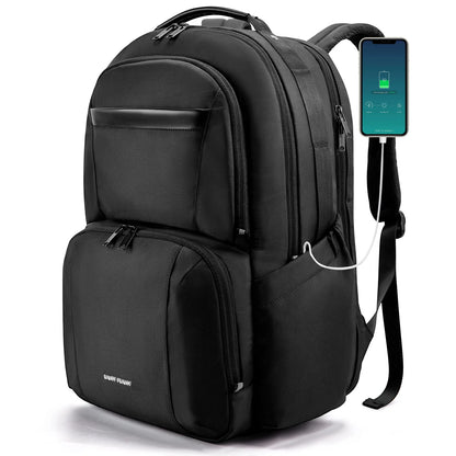 BAGSMART 40L Large  Capacity Waterproof Backpacks USB Charging 17.3'' Laptop Bags Multifunctional Business Travel Bag for Men