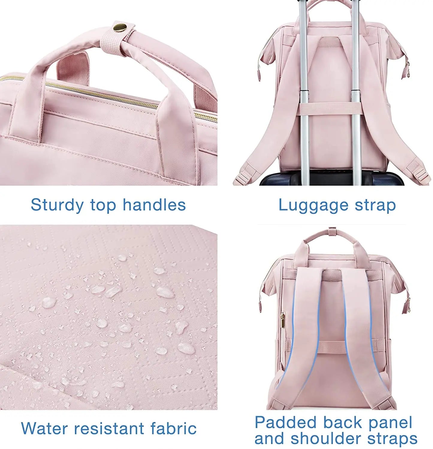 BAGSMART 50L School Bags for Girls 14-15.6inch Laptop Backpack for Women Travel Business Backpacks Cute College Schoolbag