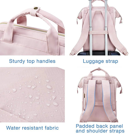 BAGSMART 50L School Bags for Girls 14-15.6inch Laptop Backpack for Women Travel Business Backpacks Cute College Schoolbag
