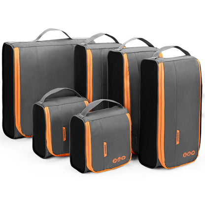 BAGSMART 6Pcs Lightweight Travel Organizer for Men Luggage Packing Cubes for Suitcases Wire Frame Suitcase Organizers for Women