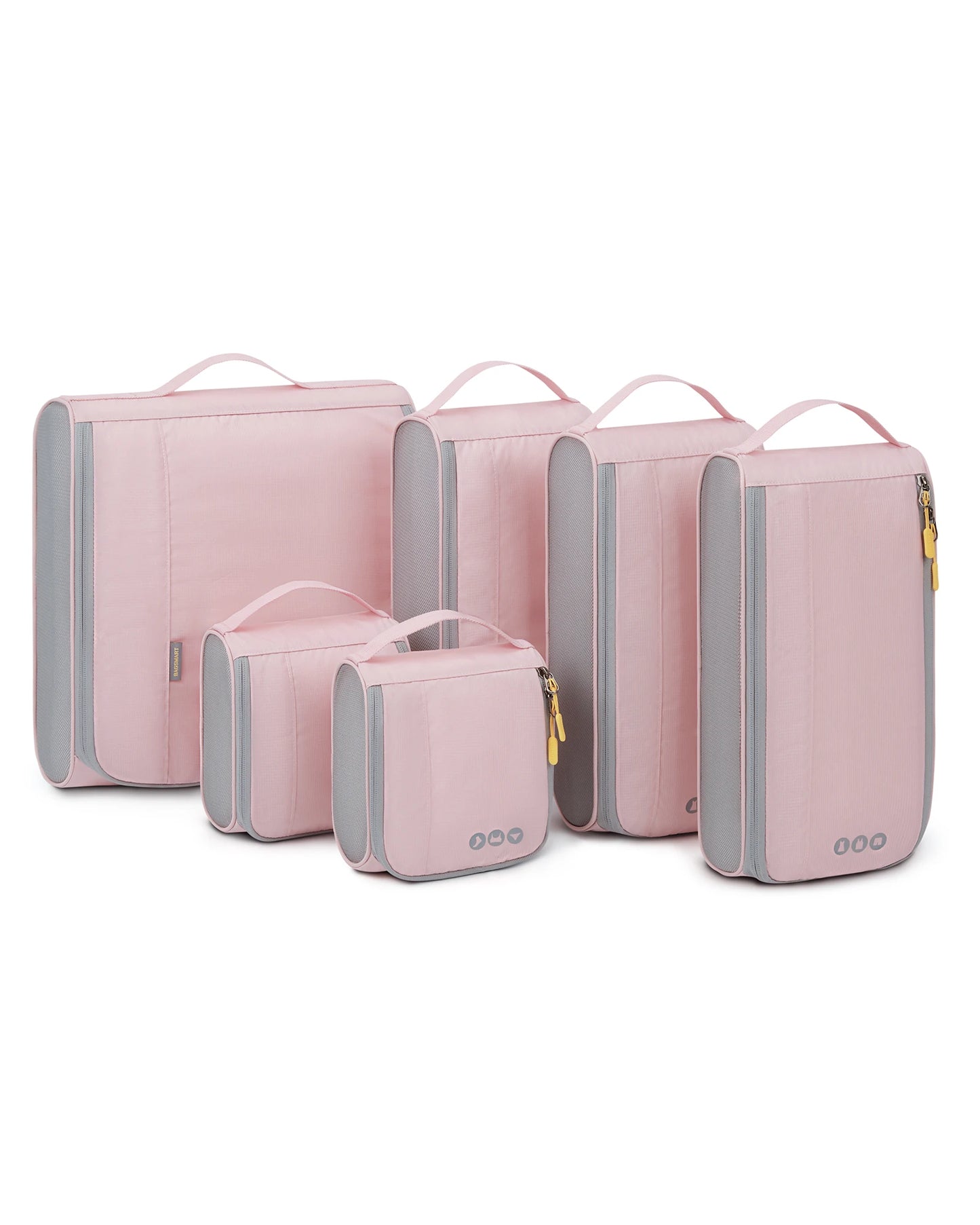 BAGSMART 6Pcs Lightweight Travel Organizer for Men Luggage Packing Cubes for Suitcases Wire Frame Suitcase Organizers for Women
