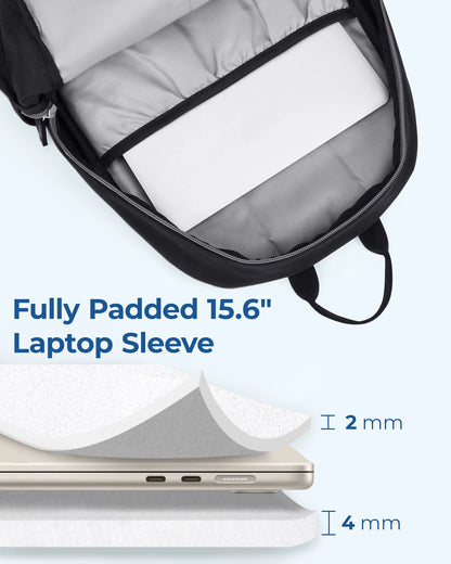 BAGSMART Bags for Women Men's Backpack for 15.6 Inch Laptop Backpacks Waterproof Business Travel Backpack School Bag