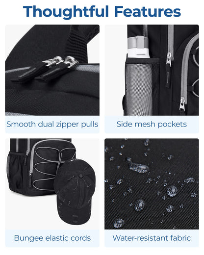 BAGSMART Bags for Women Men's Backpack for 15.6 Inch Laptop Backpacks Waterproof Business Travel Backpack School Bag